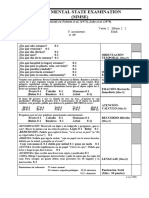 Mini Mental State Examination