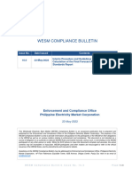 WESM Compliance Bulletin 16.0 FAS Interim Procedure