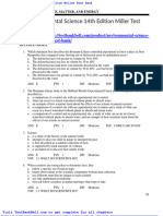 Environmental Science 14th Edition Miller Test Bank