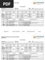 Time Table Format