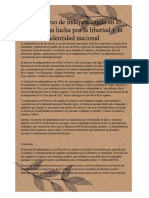 El Proceso de Independencia en El Perú