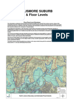 Floor and Flood Levels - North Lismore