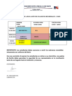 Horario de Examen Remediales Egbs