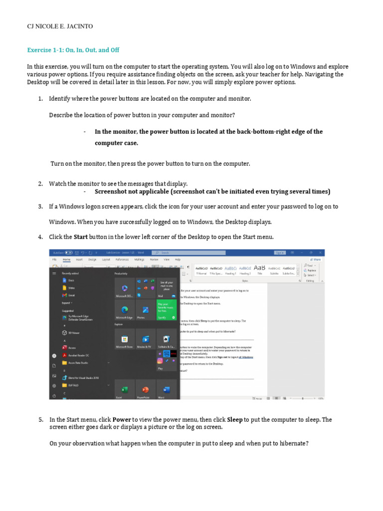 Windows Desktop Power Options Guide | PDF | Computer Architecture ...