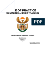 Code of Practice Commercial Diving Training - South African Department of Labour