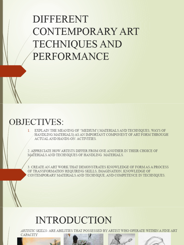 different-contemporary-art-techniques-and-performance-pdf