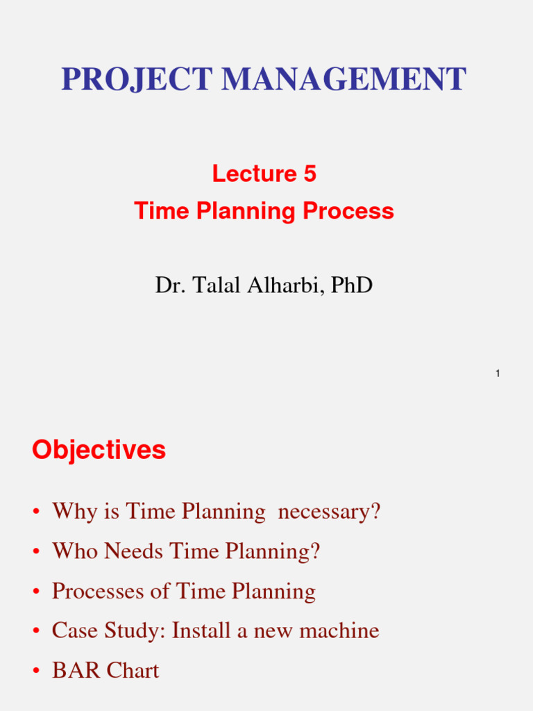 Time Planning for Project Managers | PDF | Systems Theory | Systems Science