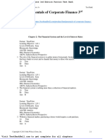 Fundamentals of Corporate Finance 3rd Edition Parrino Test Bank