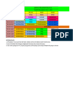 JADWAL PELAJARAN Kls 1C