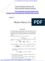 Fundamentals of Nuclear Science and Engineering 3rd Shultis Solution Manual