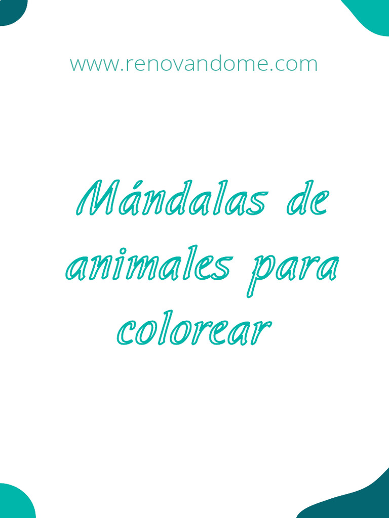 Mandalas Animales Pdf
