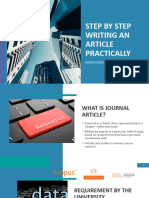 Step by Step Writing An Article