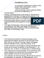 Epistemology S3 Phenomenology