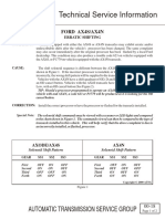 Technical Service Information: Automatic Transmission Service Group