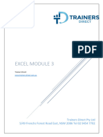 Excel Module 3 VILT