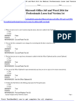 Illustrated Microsoft Office 365 and Word 2016 For Medical Professionals Loose Leaf Version 1st Edition Duffy Test Bank