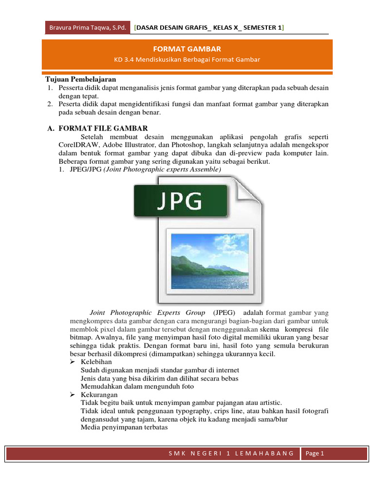 Format Gambar dalam Desain Grafis | PDF