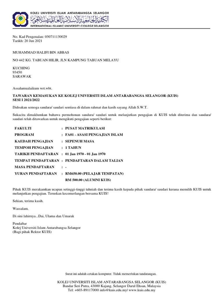 Offer Letter | PDF