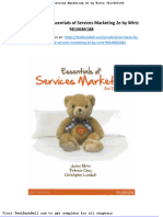 Test Bank For Essentials of Services Marketing 2e by Wirtz 9810686188