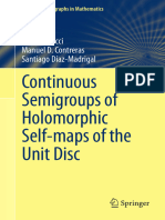 Continuous Semigroups of Holomorphic Self-Maps of The Unit Disc - Filippo Bracci, Manuel D. Contreras, Santiago Díaz-Madrigal
