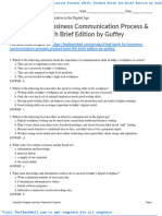 Test Bank For Business Communication Process Product Brief 6th Brief Edition by Guffey
