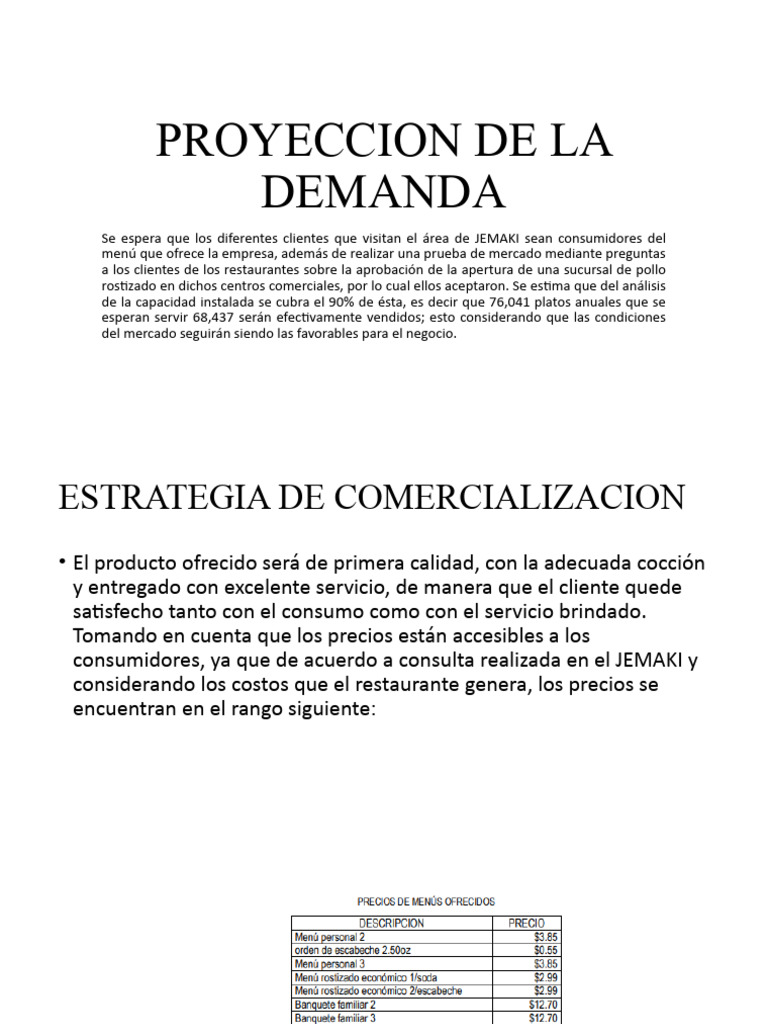 PROYECCION DE LA DEMANDA Tarea 3 Modula 3 | PDF | Mercado (economía ...