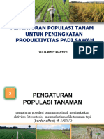 Pengaturan Populasi Tanam