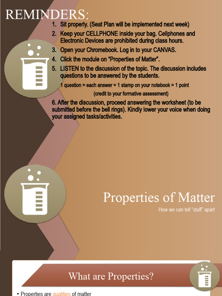 Properties of MatterPowerpoint | PDF | Chemical Substances | Ductility