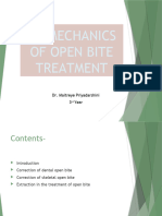 Biomechanics of Open Bite Treatment