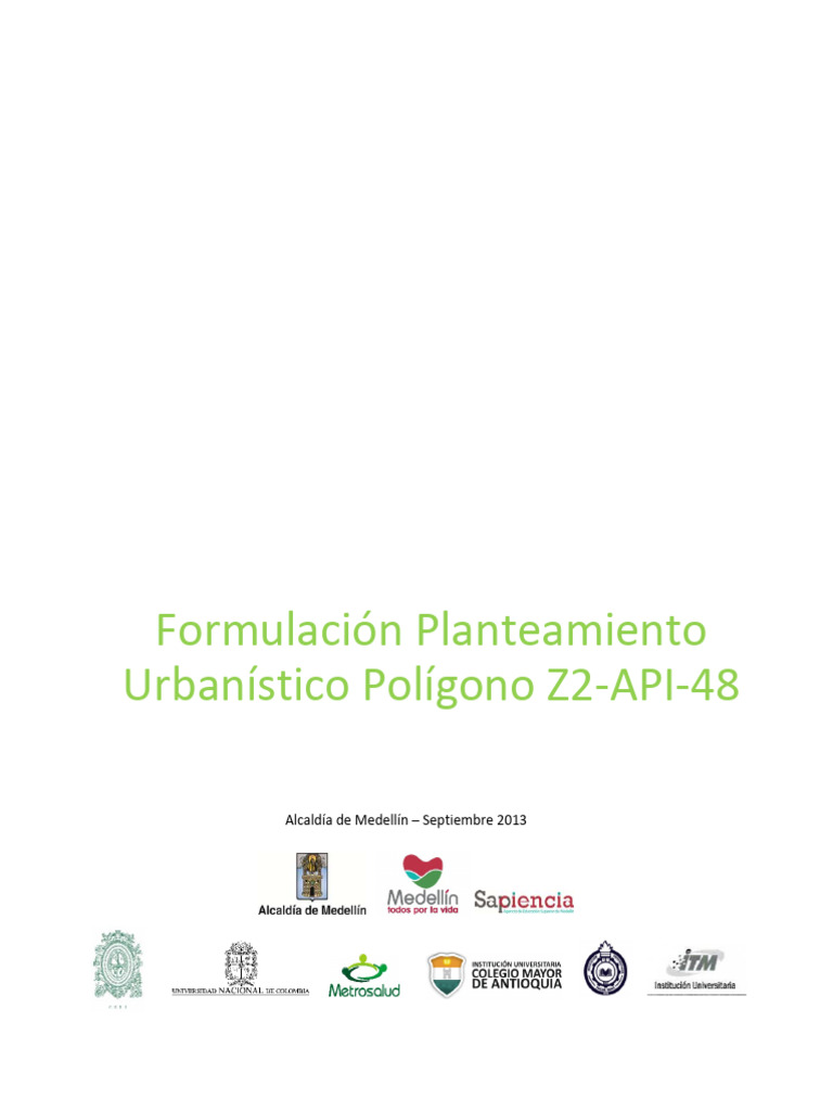 Urbanismo Polígono Z2-API-48 en Medellín | PDF | Urbanismo | Planificación