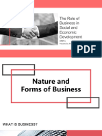 Nature and Forms of Business Organizations