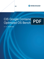 CIS Google Container-Optimized OS Benchmark v1.1.0