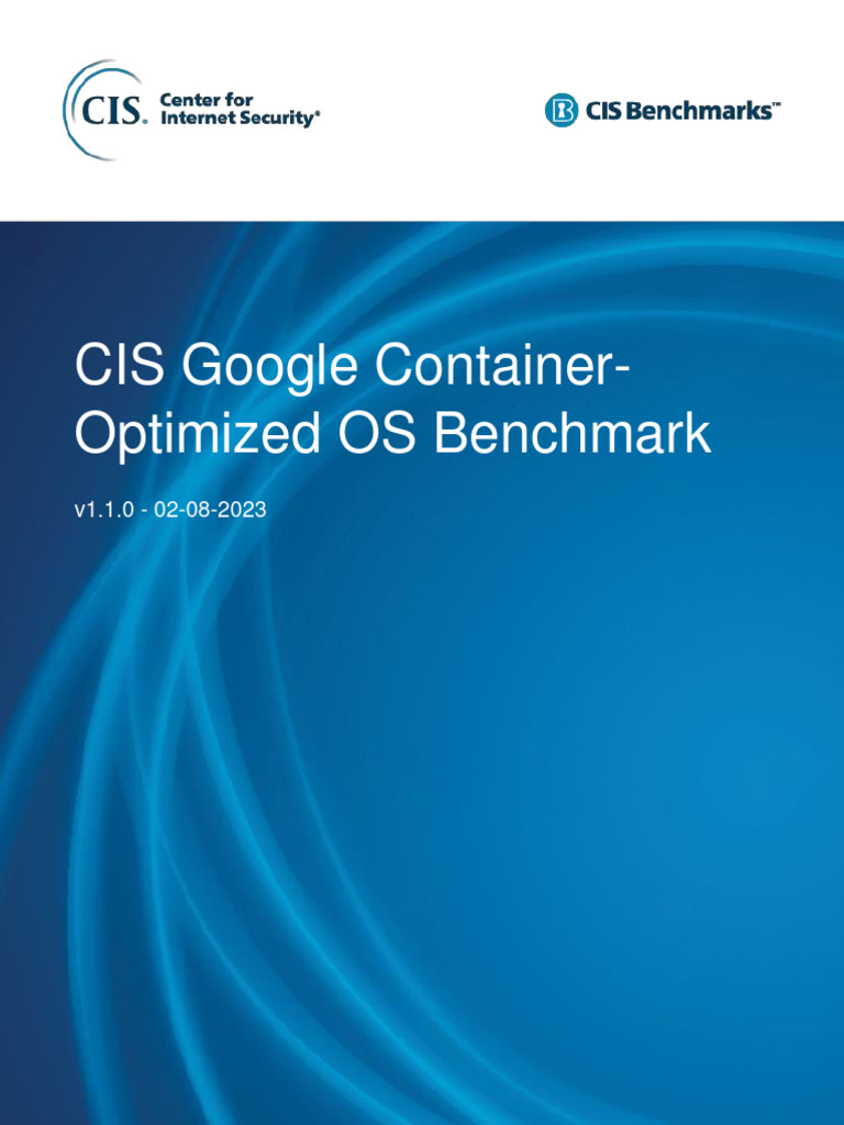 CIS Google ContainerOptimized OS Benchmark v1.1.0 PDF File System