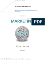 Marketing 2014 Pride 17th Edition Solutions Manual