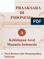 A. Kehidupan Awal Manusia Indonesia