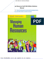 Managing Human Resources Snell 16th Edition Solutions Manual