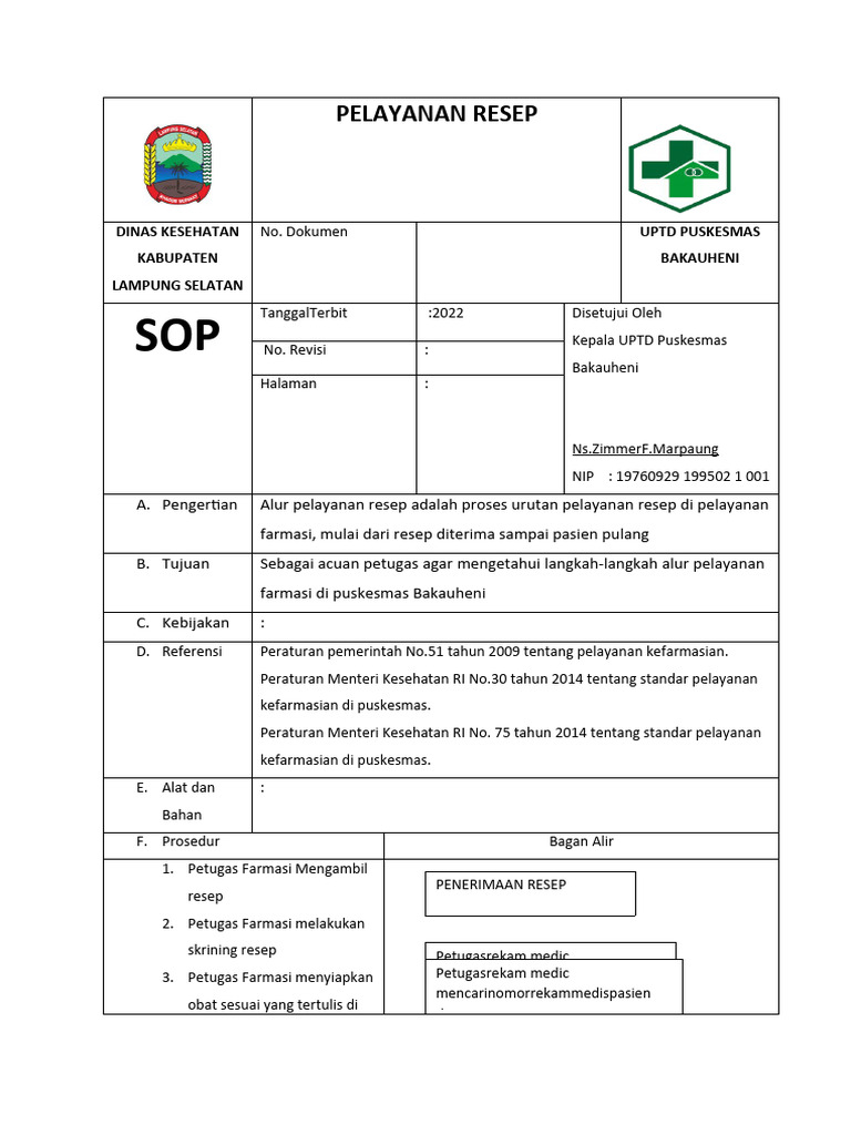 Pelayanan Resep | PDF