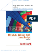 New Perspectives On Html5 Css3 Javascript 6th Edition Carey Test Bank