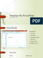 Tampilan Ms PowerPoint