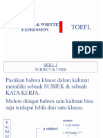 Toefl - Subject and Verb2