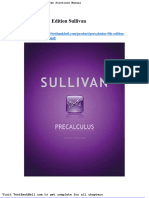 Precalculus 9th Edition Sullivan Solutions Manual
