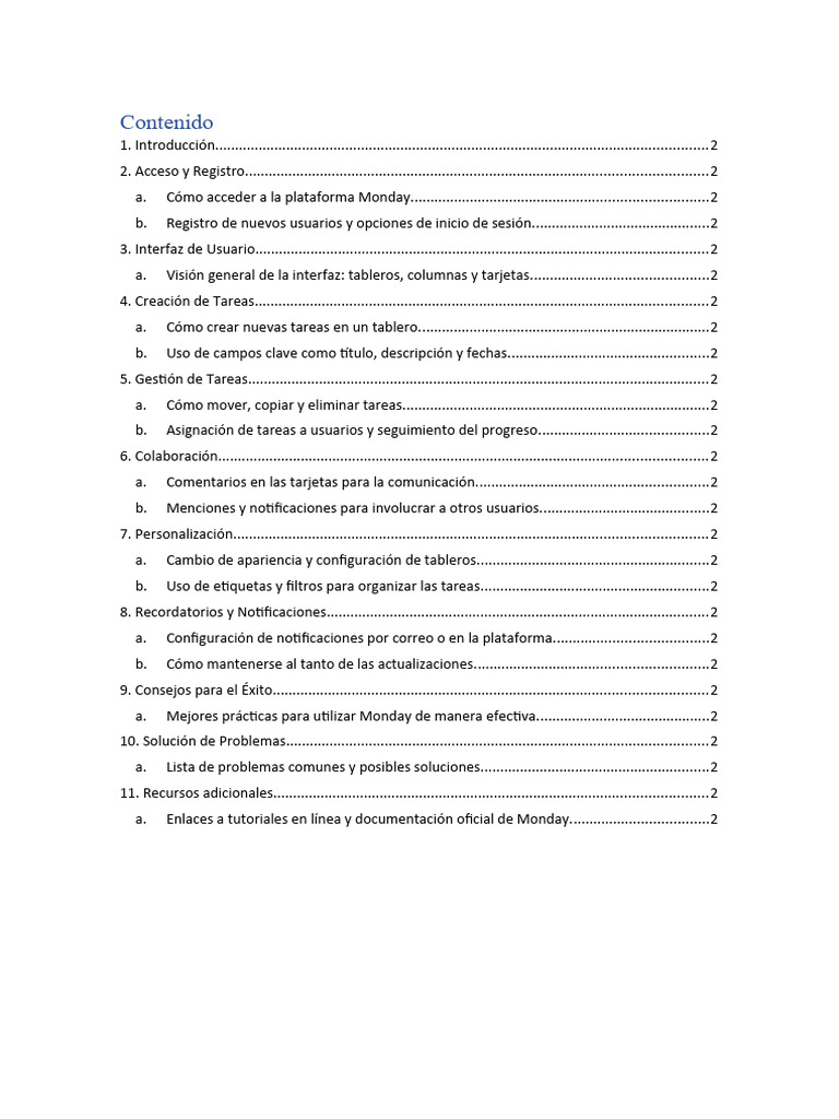 Guía Completa para Usar Monday.com | PDF | Sistema operativo | Usuario ...