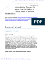 Test Bank For Conducting Research in Psychology Measuring The Weight of Smoke 5th Edition Brett W Pelham Hart Blanton