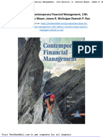 Test Bank For Contemporary Financial Management 13th Edition R Charles Moyer James R Mcguigan Ramesh P Rao