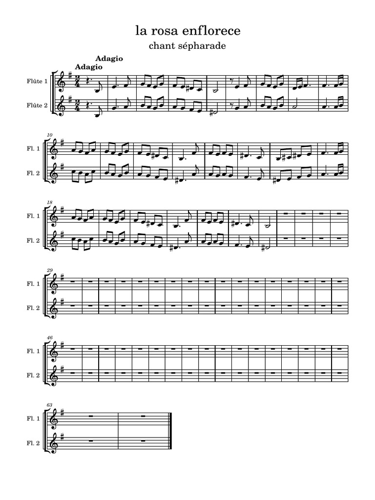 La Rosa Enflorece : Chant Sépharade | PDF