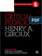 (Critical Pedagogy Today) Henry A. Giroux - On Critical Pedagogy (2011, Bloomsbury Academic) - Libgen - Li