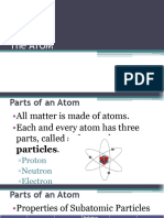 Chemistry Unit 1 Part 2 The ATOM