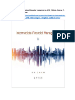 Test Bank For Intermediate Financial Management 13th Edition Eugene F Brigham Phillip R Daves