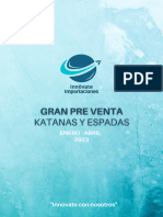 Brochure Katanas y Espadas Disponible en Tienda 2023