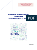 005 Glossaire Franco Anglais Des Termes en Economie de La Sante